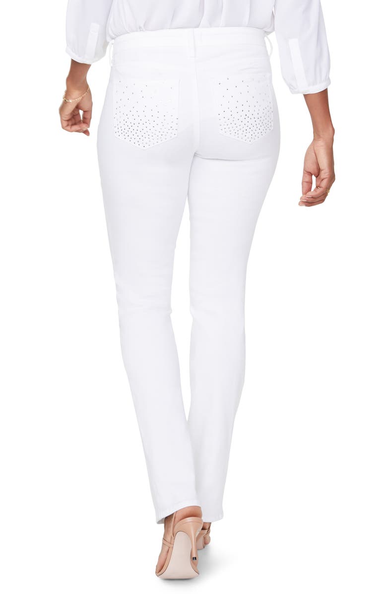 NYDJ Sheri Rhinestone Pocket Slim Stretch Jeans, Alternate, color, 