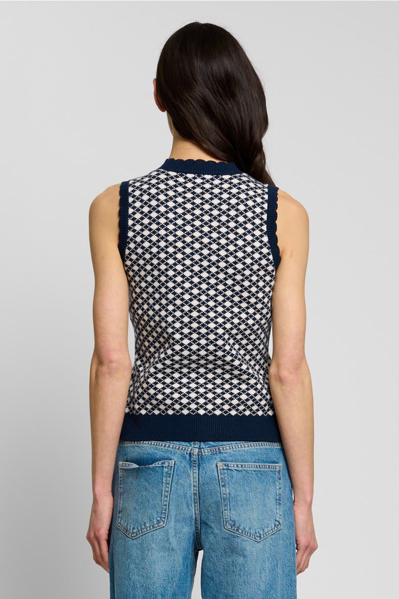 Marlo Vest Top, Alternate, color, NAVY MULTI