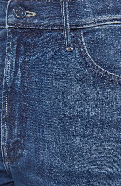 Mother Lil Tomcat Roller Skimp High Rise Ankle Jeans In Perfectly Imperfect In Blue