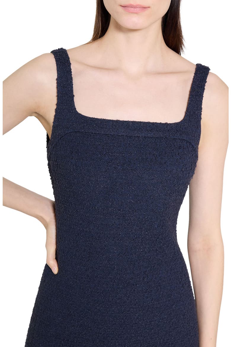 Sleeveless Tweed Minidress, Alternate, color, NOCTURNE NAVY