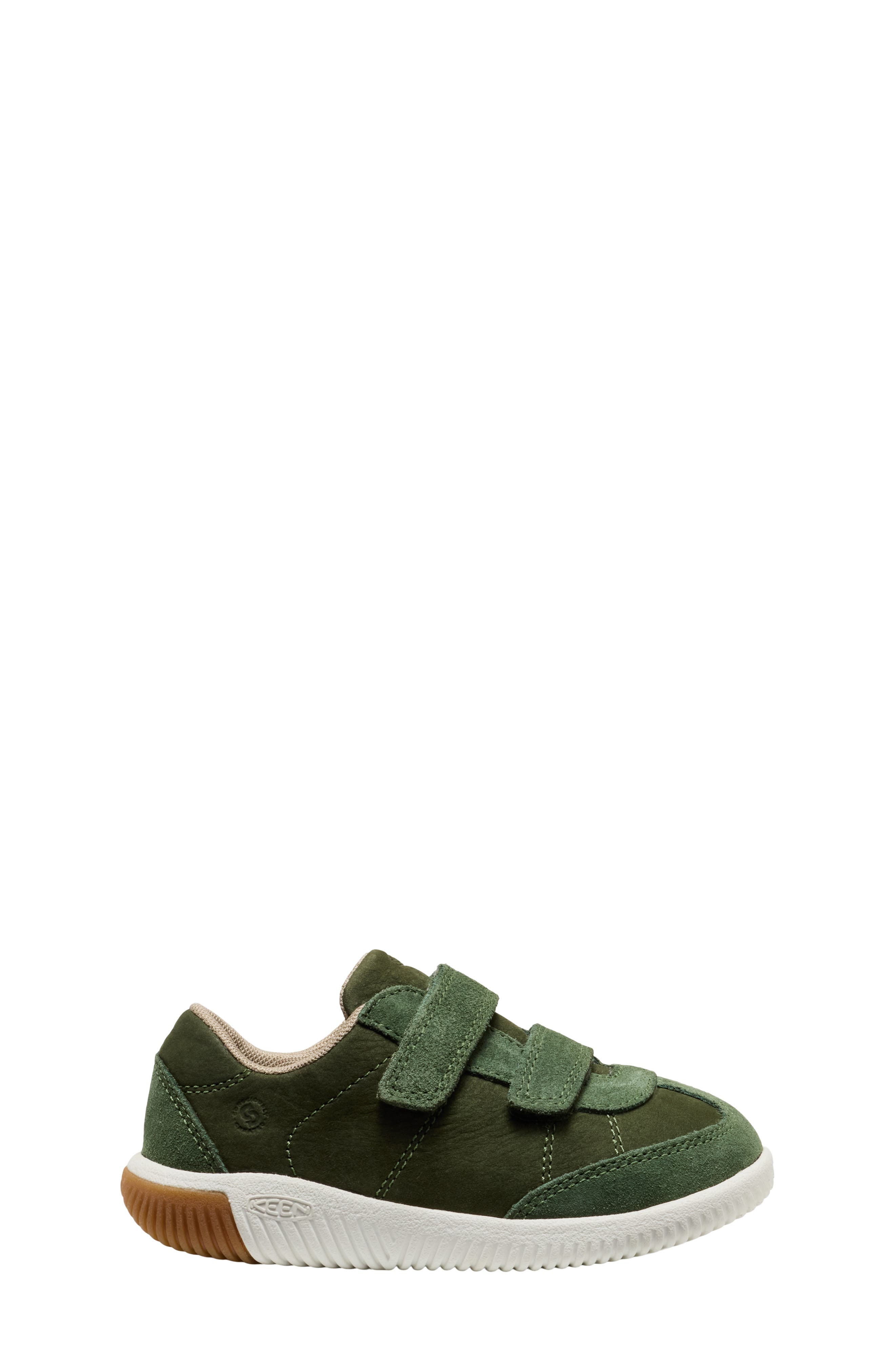 Kids' KNX T-Toe Sneaker, Alternate, color, BRONZE GREEN/ STAR WHITE