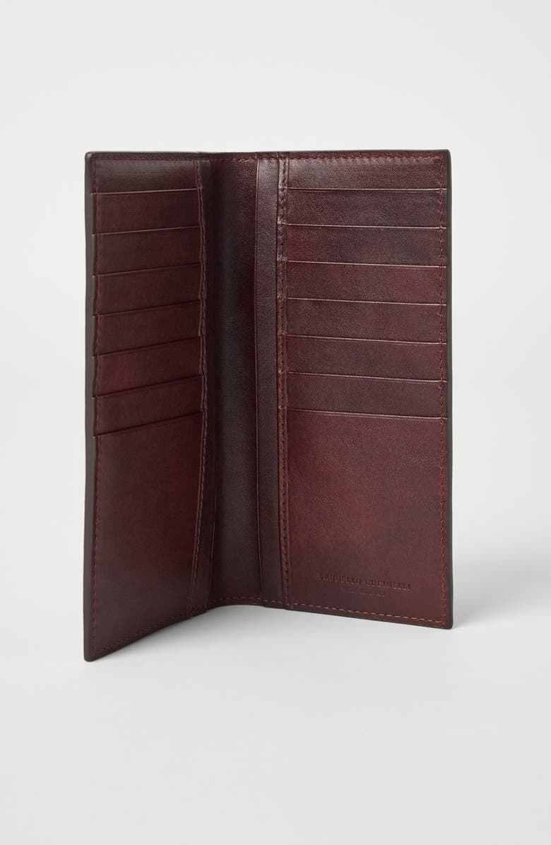 Brunello Cucinelli Calfskin card case, Alternate, color, 