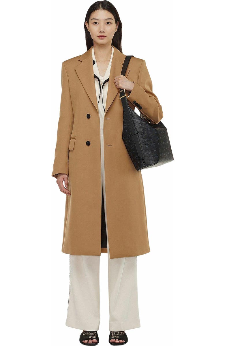 MCM Aren Hobo in Visetos, Alternate, color, Black