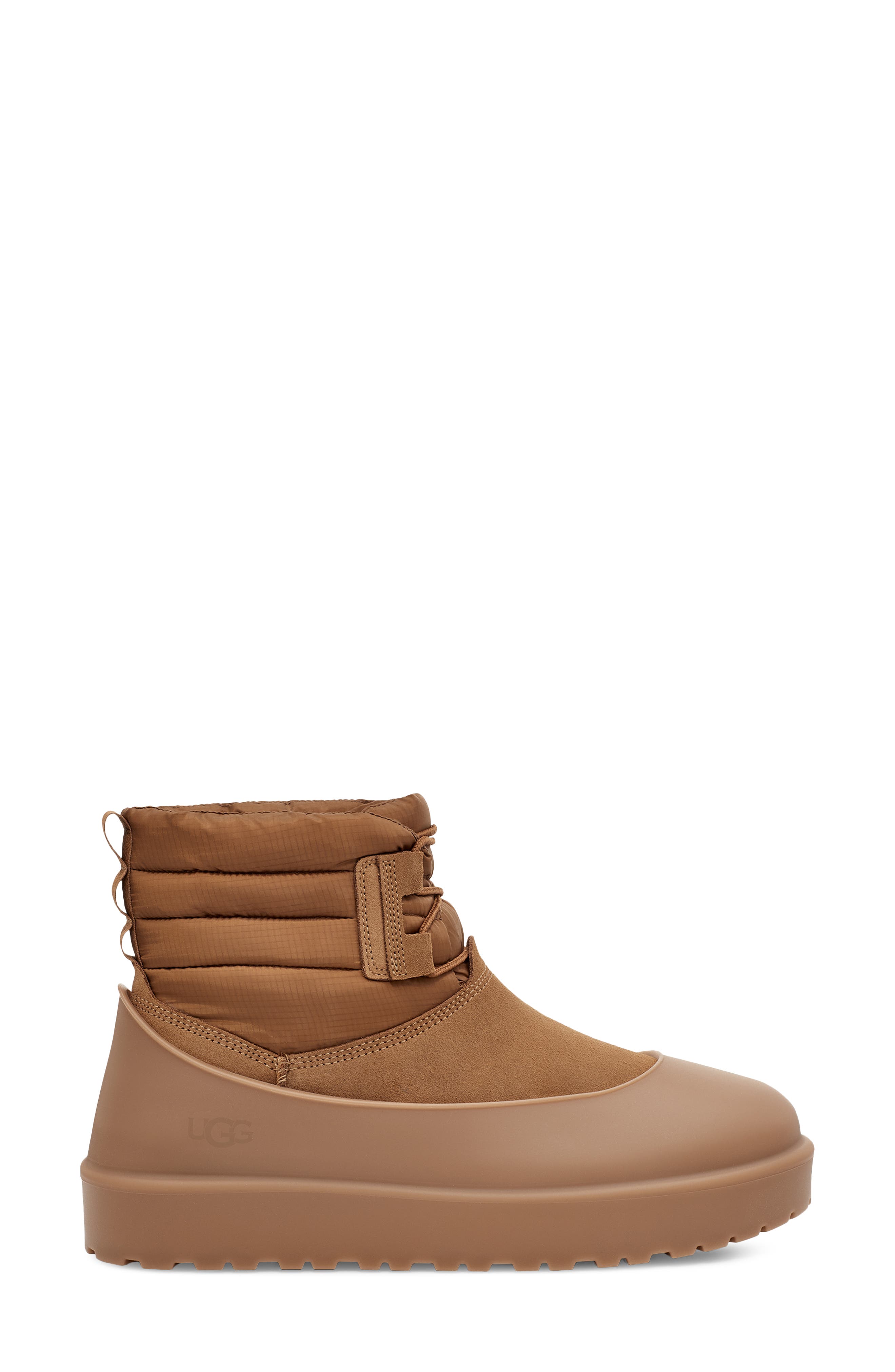 Classic Mini Lace-Up Waterproof Winter Boot, Alternate, color, CHESTNUT