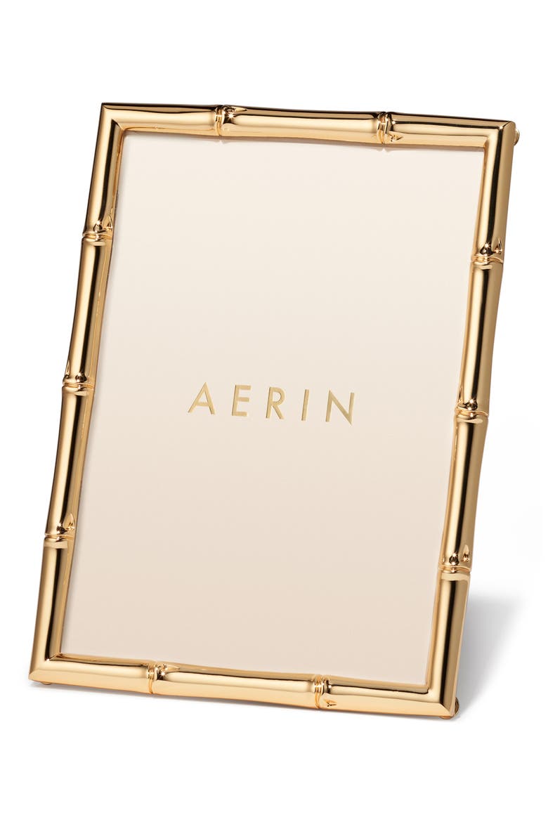 Ava Goldtone Bamboo 5 x 7-Inch Frame, Main, color, GOLD