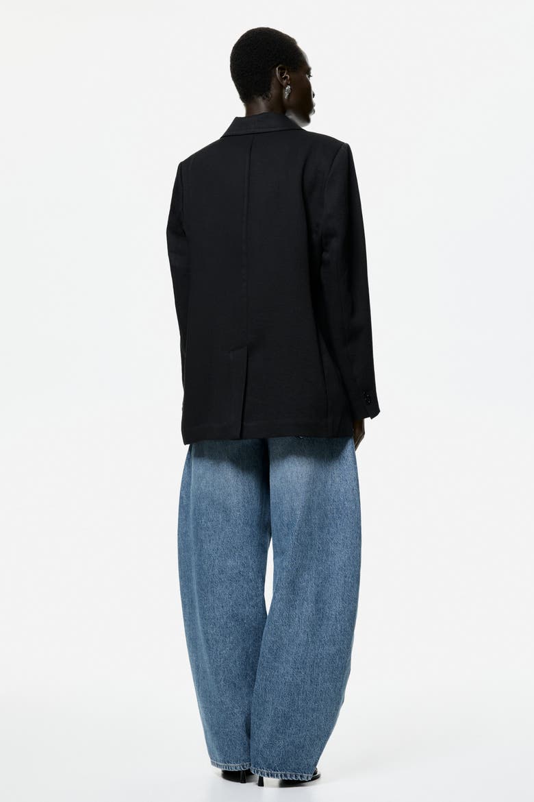 Single-breasted Blazer, Alternate, color, Black