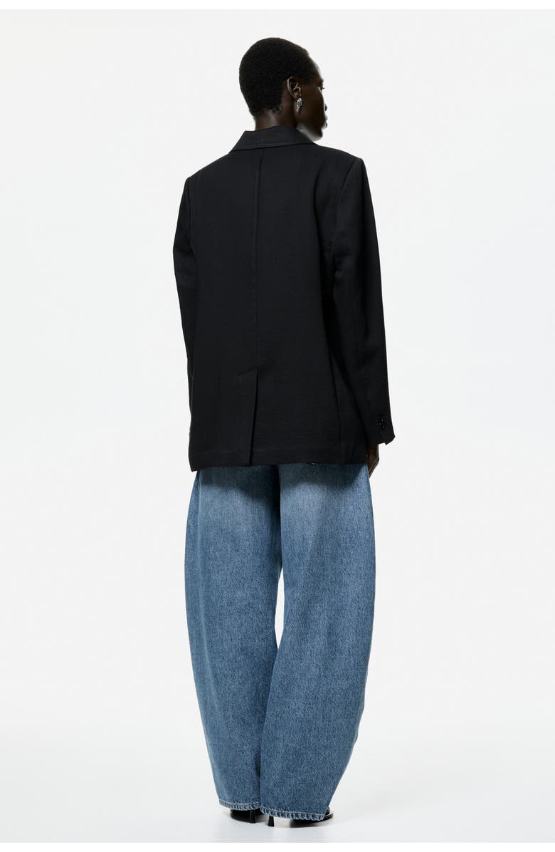 H&M Single-breasted Blazer, Alternate, color, Black