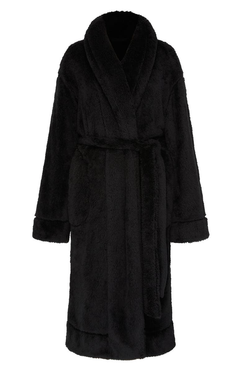 SAVAGE X FENTY Undercover Softie Robe, Alternate, color, Black Caviar