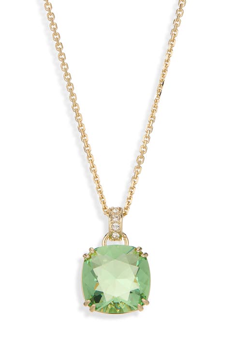 Millenia Cushion Cut Crystal Pendant Necklace