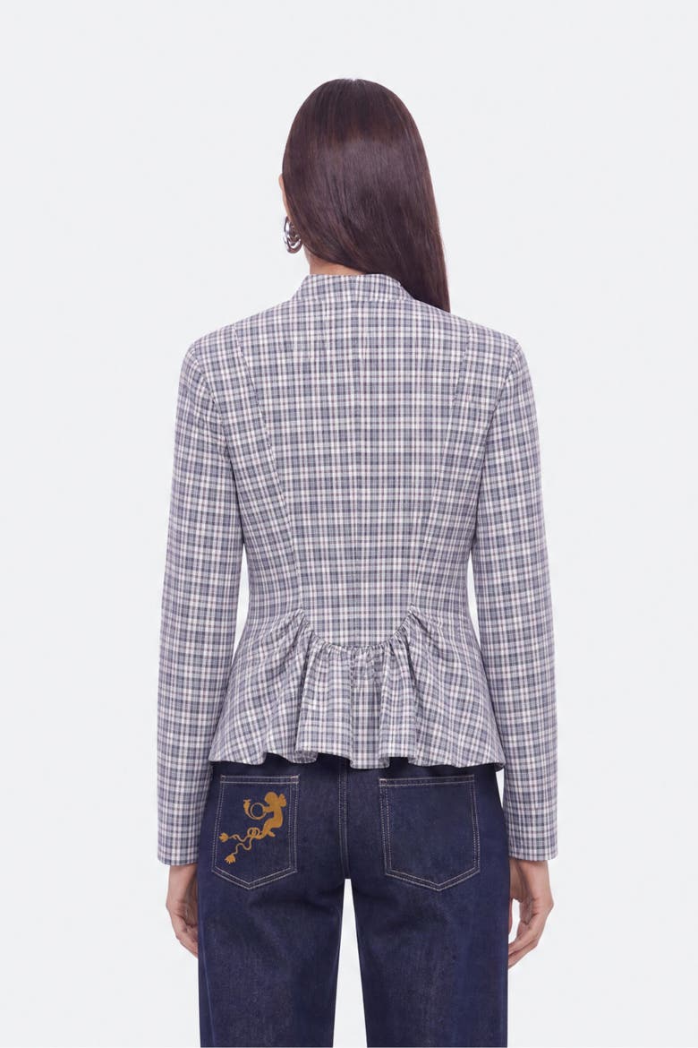 Cotton Blouse, Alternate, color, Navy