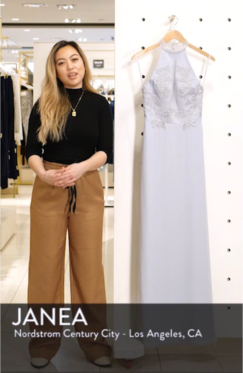 Jocelyn Lace Bodice Evening Dress, sales video thumbnail