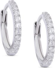 Lily Nily Kids' Pavé Cubic Zirconia Hoop Earrings