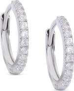 Lily Nily Kids' Pavé Cubic Zirconia Hoop Earrings