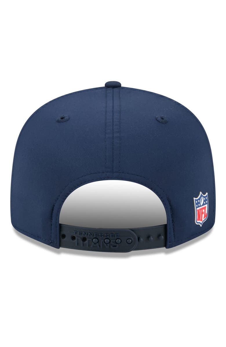 New Era Men's New Era Navy Tennessee Titans 2025 Sideline  Split Panel 9FIFTY Snapback Hat, Alternate, color, 