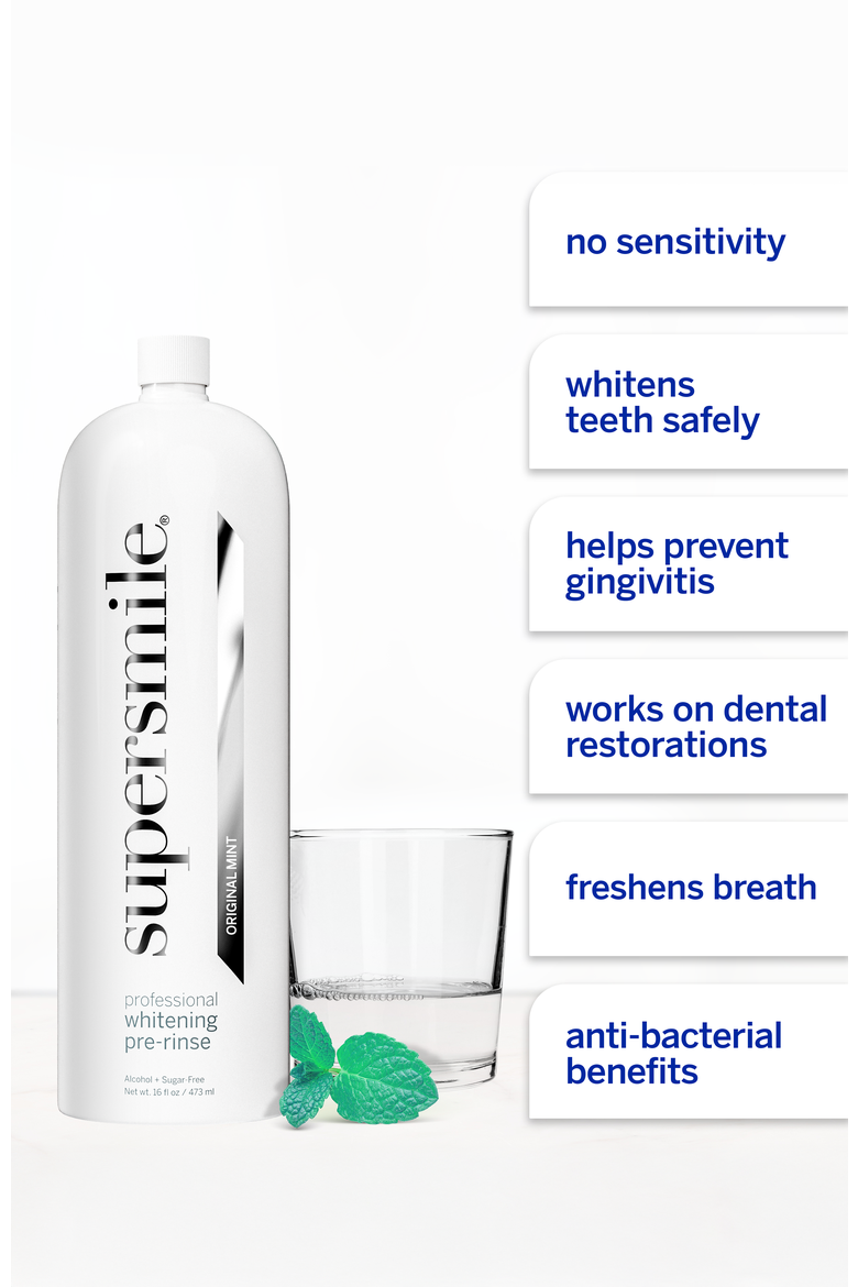 Professional Whitening Pre-Rinse 16.0 oz - Mint, Alternate, color, White