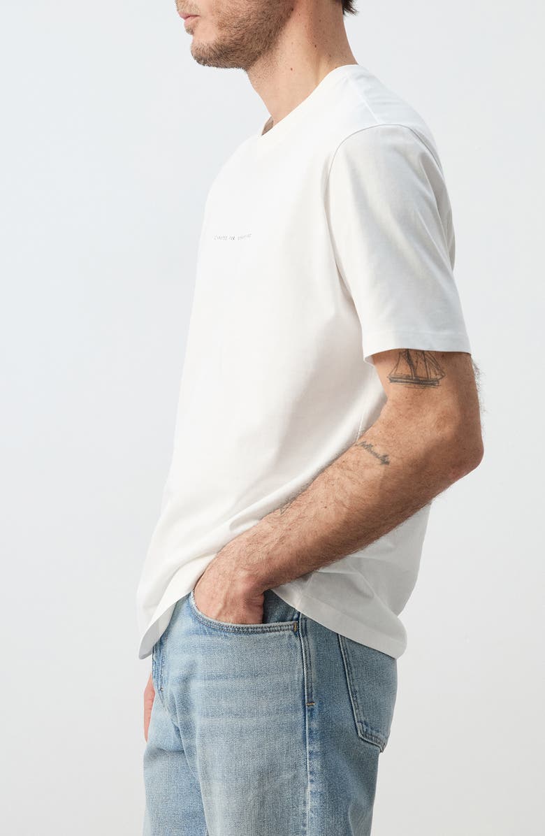 MANGO Departure Cotton Graphic T-Shirt, Alternate, color, White