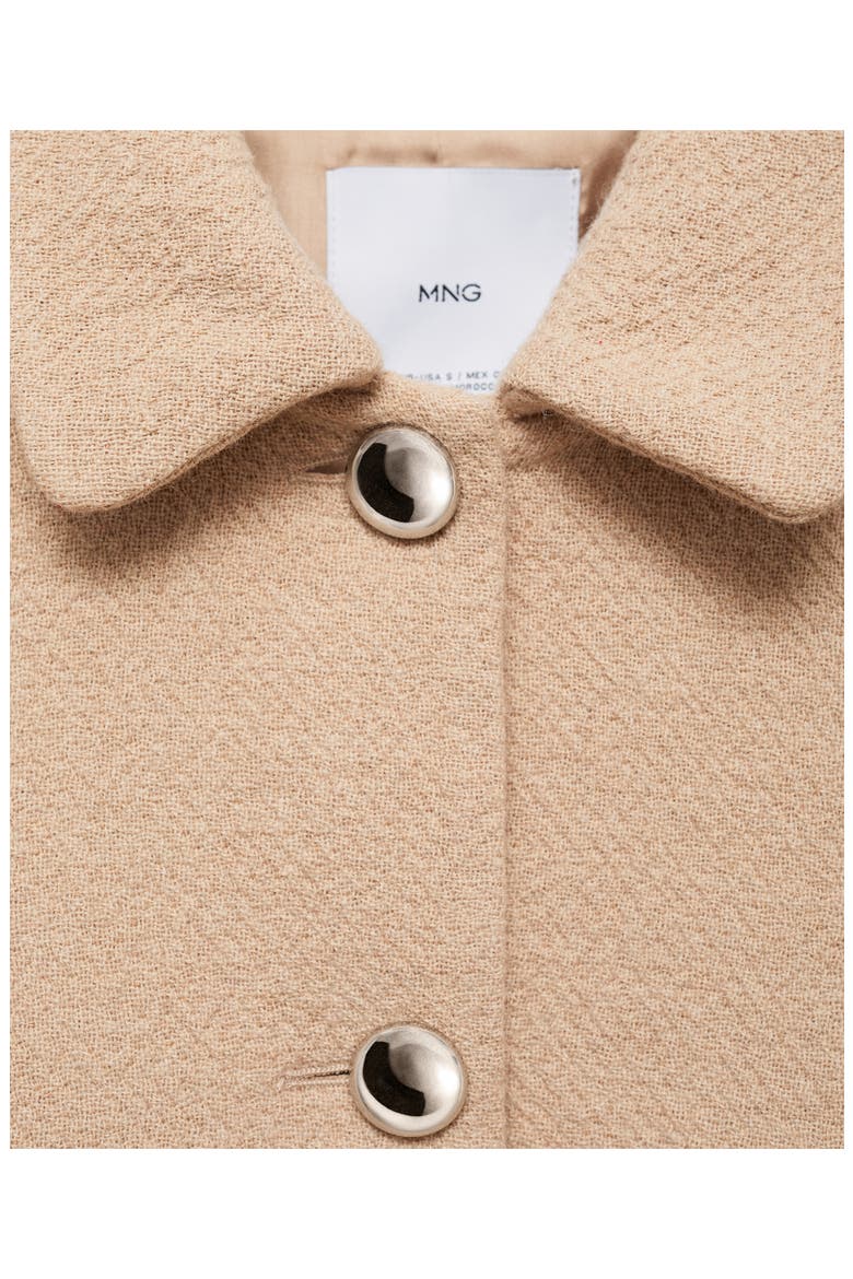 Cotton Blend Crop Jacket, Alternate, color, MEDIUM BROWN
