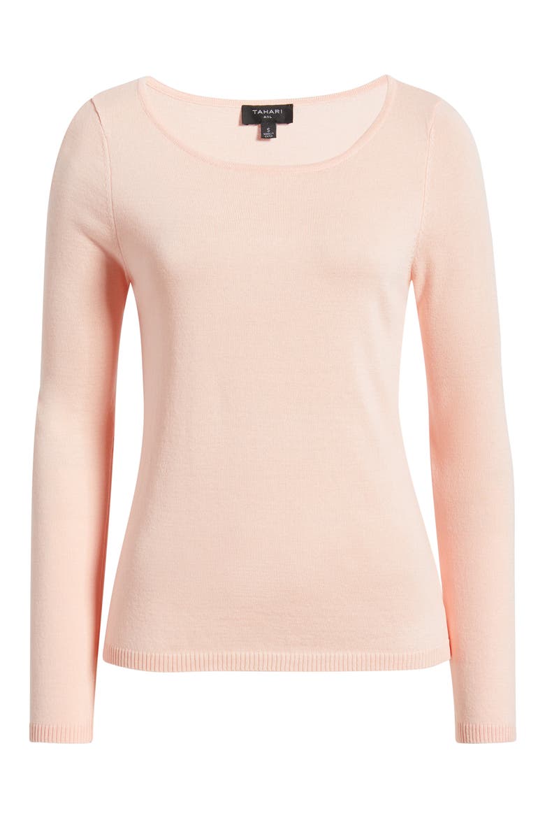Boat Neck Sweater, Alternate, color, SLIPPER PINK