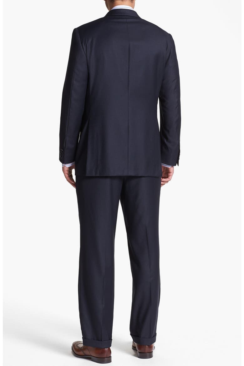 Navy Worsted Wool Suit, Alternate, color, NAVY