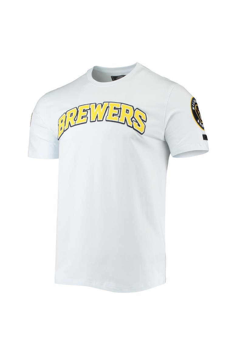 Men's Pro Standard White Milwaukee Brewers Team Logo T-Shirt, Alternate, color, White