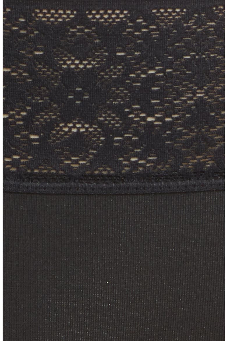 Cool Cotton Lace Cheeky Briefs, Alternate, color, BLACK