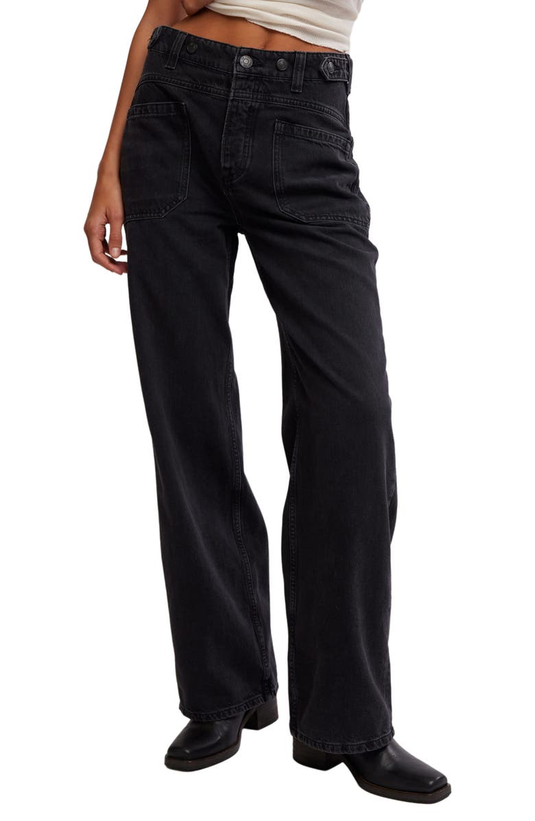 Free People We the Free Palmer Cuffed Baggy Jeans, Main, color,