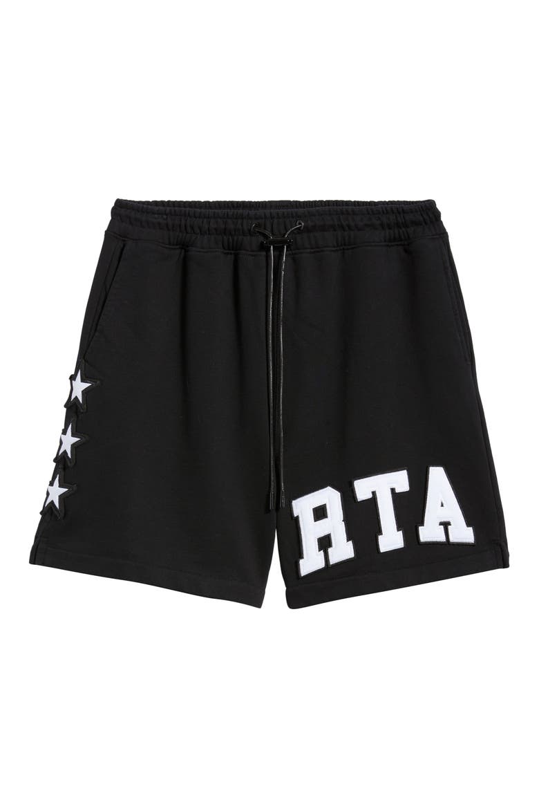 Owen Cotton Drawstring Sweat Shorts, Alternate, color, BLACK COLLEGIATE