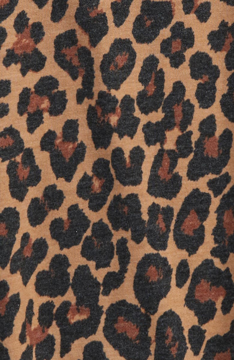 Love, Fire Kids' Boxy Leopard Print T-Shirt, Alternate, color, Animal Print