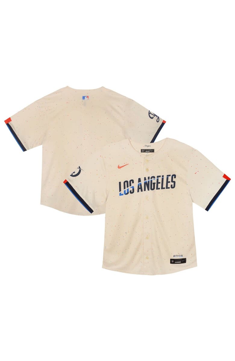 Nike Toddler Nike Cream Los Angeles Dodgers City Connect Team Limited Jersey, Main, color,