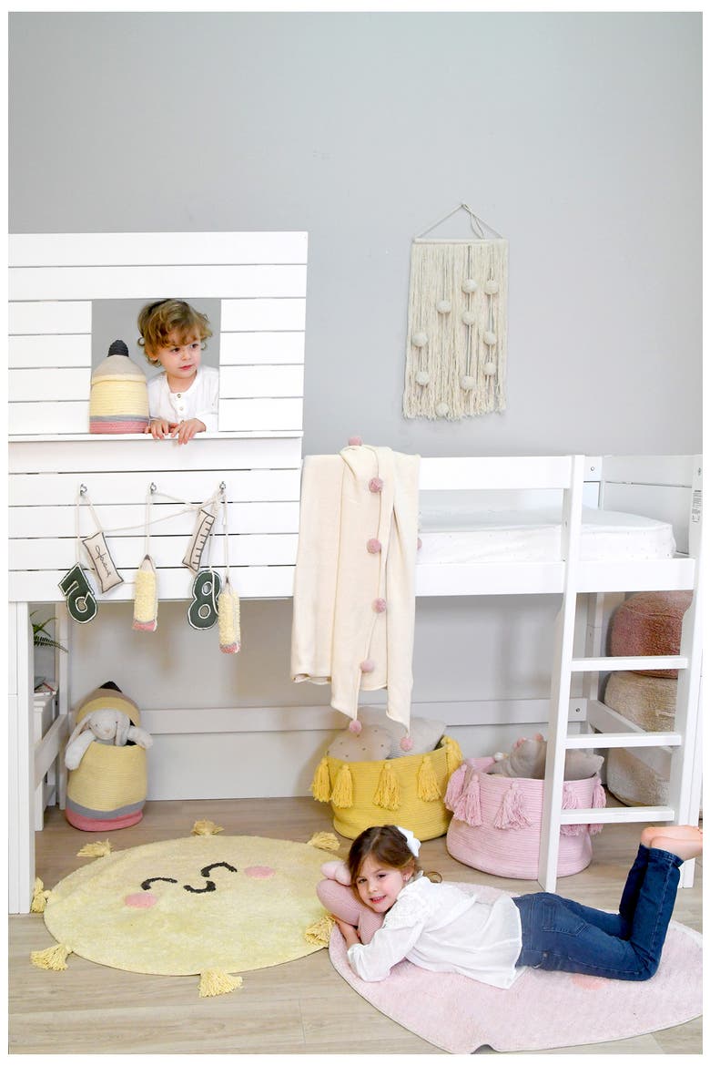 You're My Sunshine Washable Cotton Blend Rug, Alternate, color, YELLOW