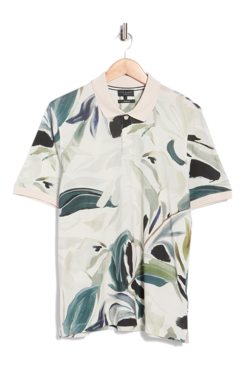 Kivem Short Sleeve Polo, Alternate, color, ECRU