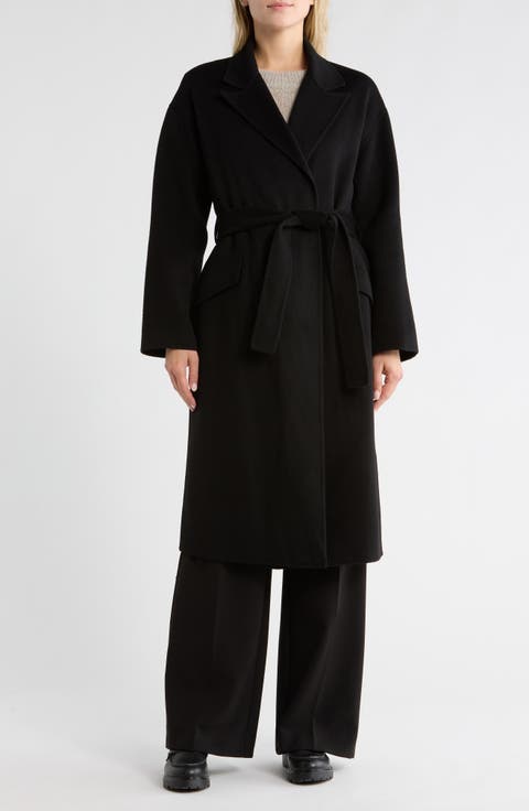 Wool Blend Robe Coat (Regular & Petite)