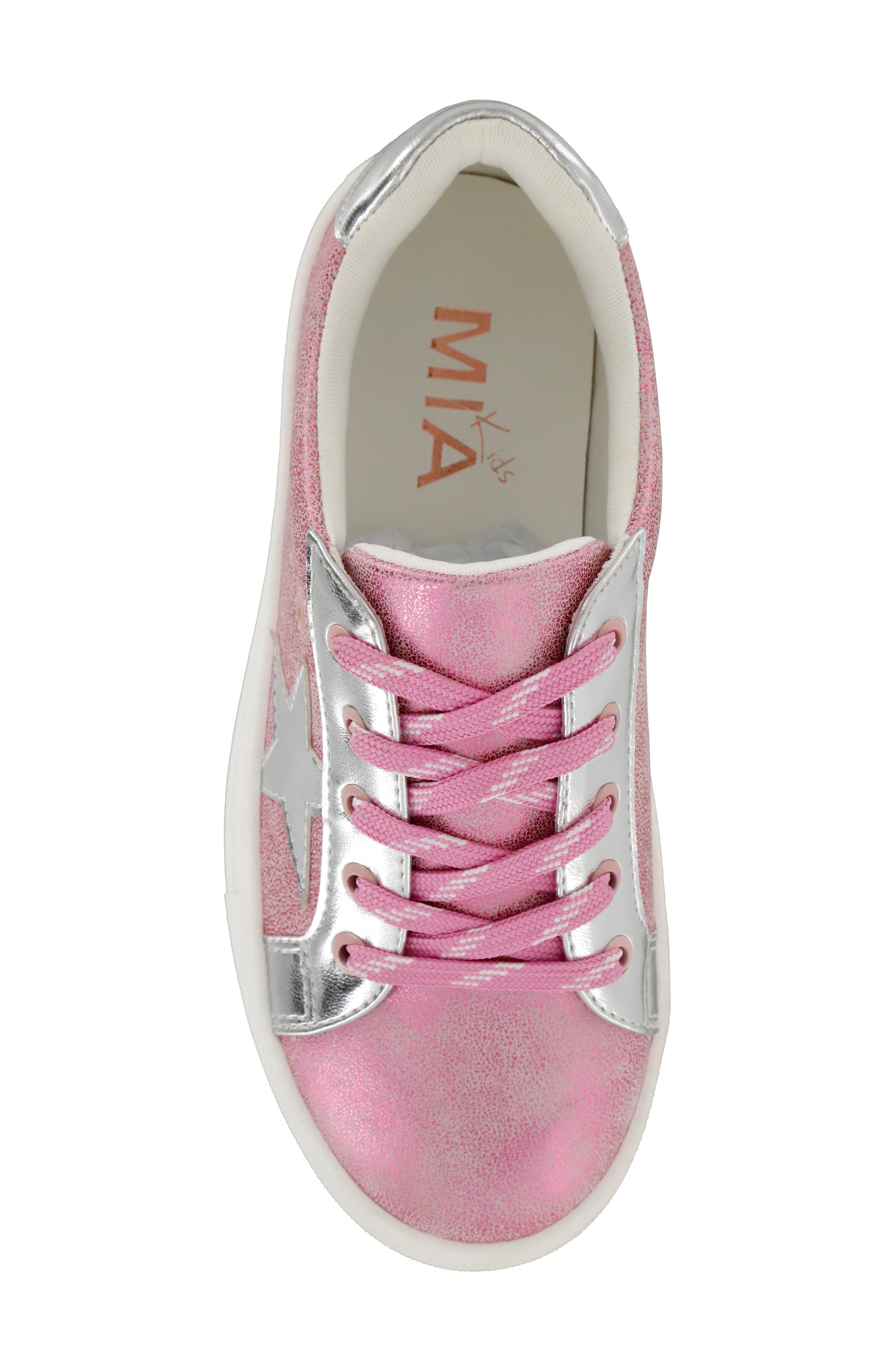 MIA Kids' Mini Mia Lil' Sparklee Sneaker, Alternate, color, Pink Comet