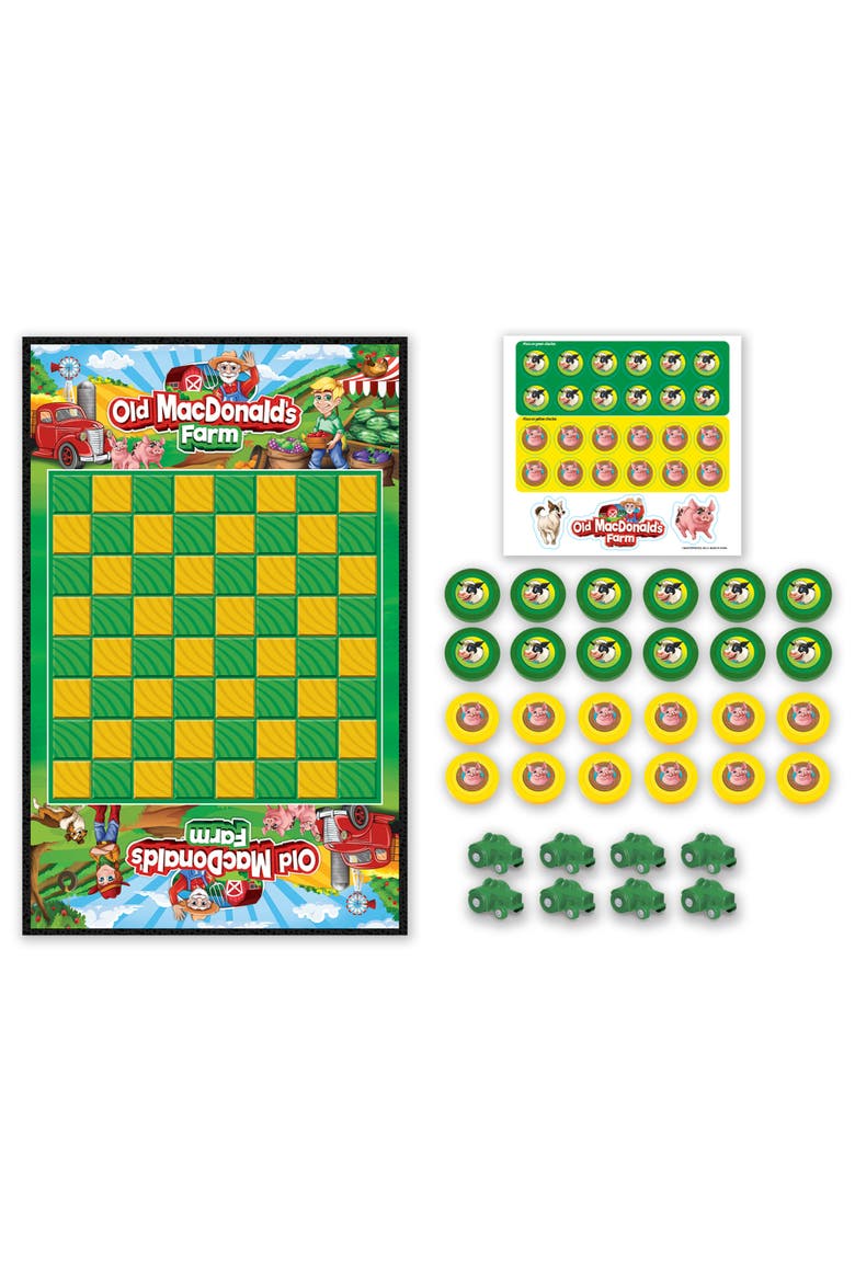 Old MacDonald's Farm Checkers Board Game, Alternate, color, Multicolor
