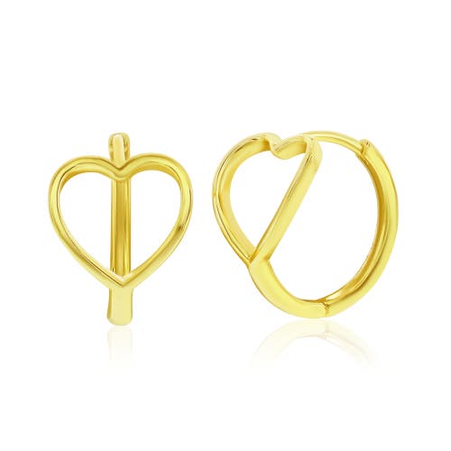Donatello Gian Sterling Silver Heart Earrings