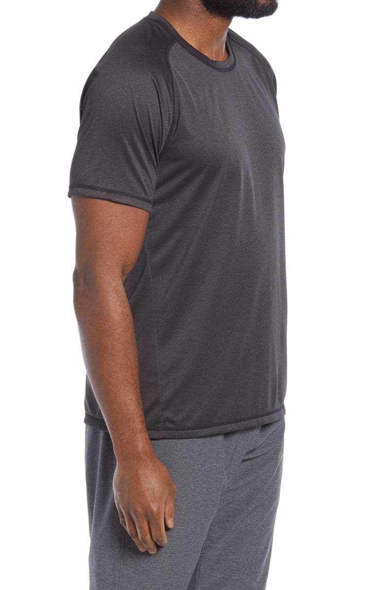 Zella Performance T-Shirt, Alternate, color, Black White Melange