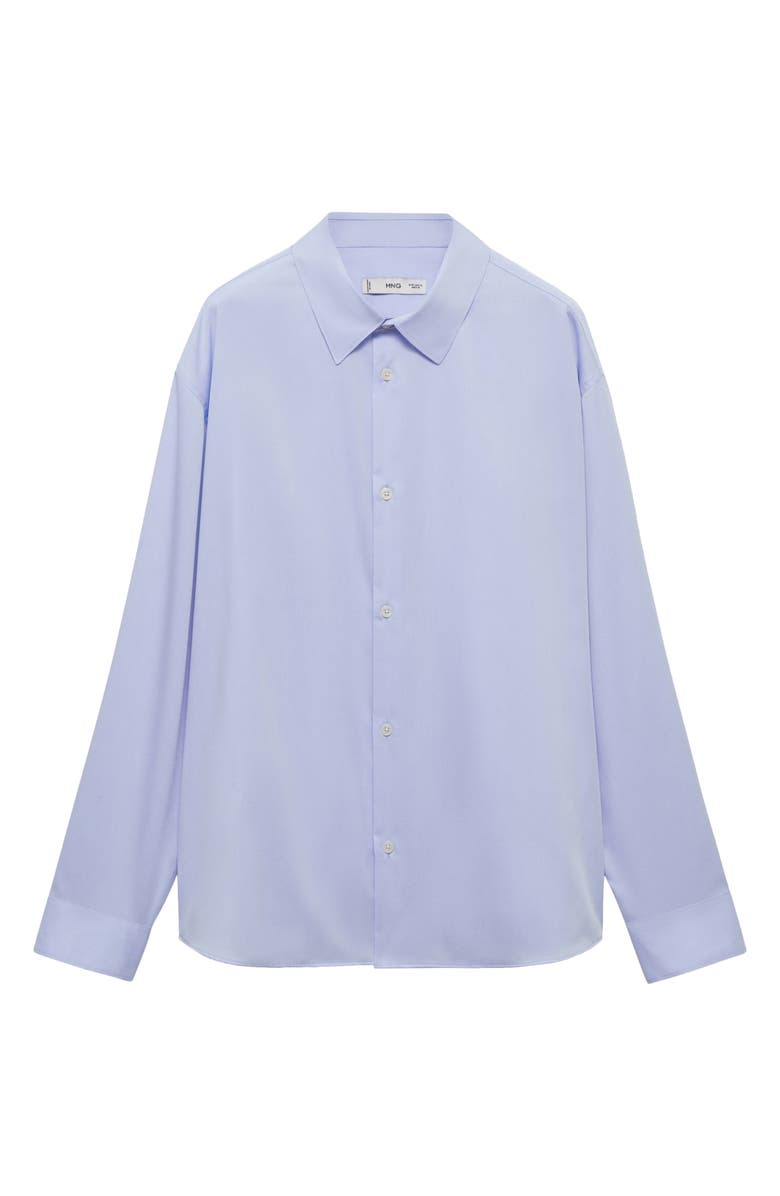 MANGO Cotton Poplin Button-Up Shirt, Main, color, 