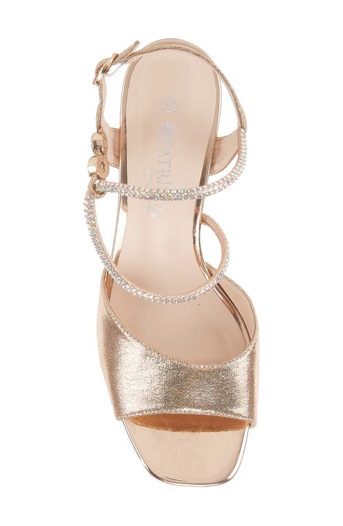 Patrizia By Spring Step Tionna Shimmer Sandal In Rose Gold