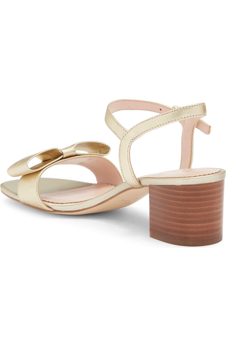 Kate Spade New York cindy bow sandal, Alternate, color, Pale Gold