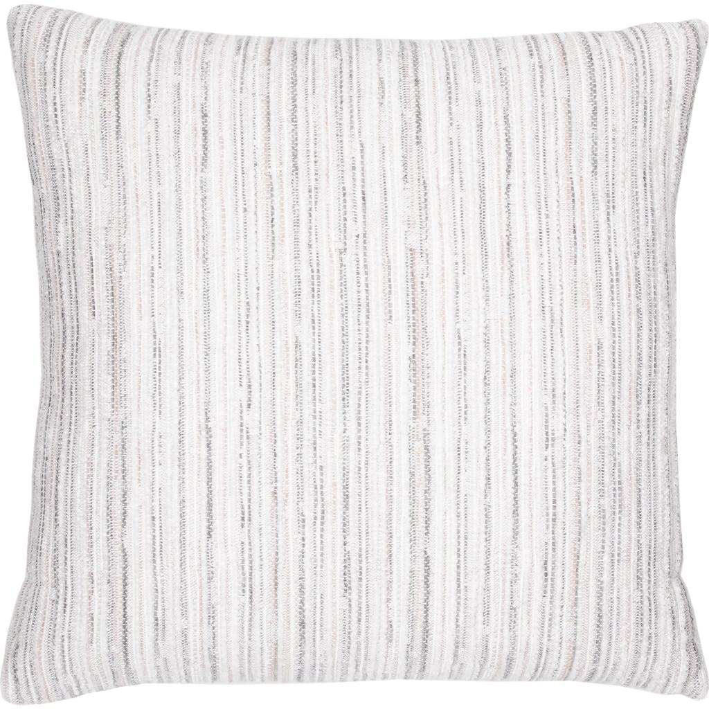 Elaine Smith Luxe Stripe Chenille & Boucle Textured Indoor & Outdoor Woven Accent Pillow