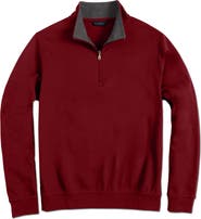 Scott Barber Pima Cotton Interlock Quarter Zip Pullover