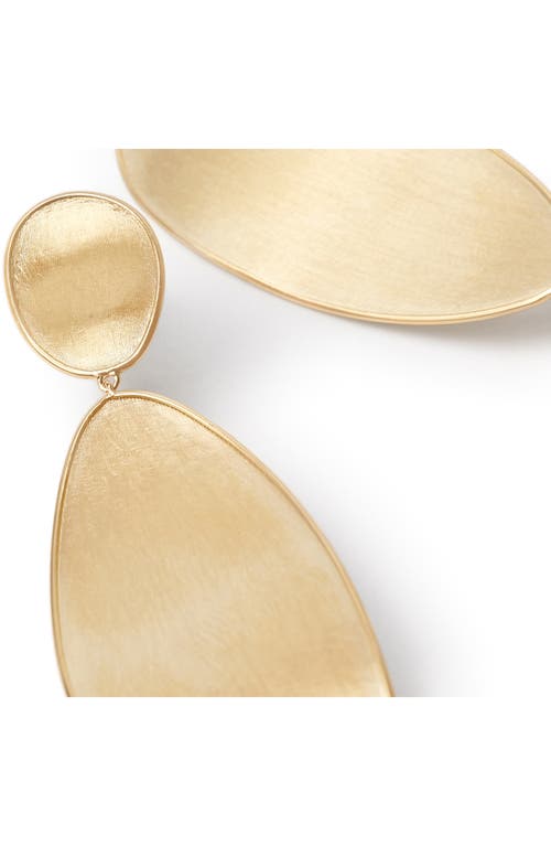 Marco Bicego Lunaria Double Drop Earrings In 18k Yellow Gold