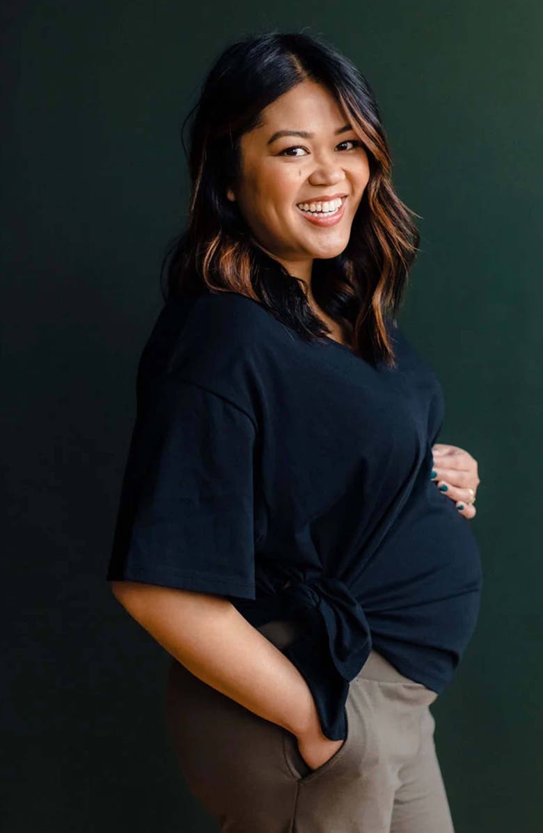 Of an Origin Everywhere Nursing & Maternity V-Neck Tee  The Bold Collection, Alternate, color, 