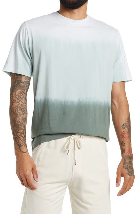 Ahoras Short Sleeve Dip Dye Crew Neck Shirt