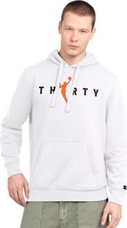 STARTER Men's Starter White WNBA 30th Anniversary Pitcher Pullover Hoodie