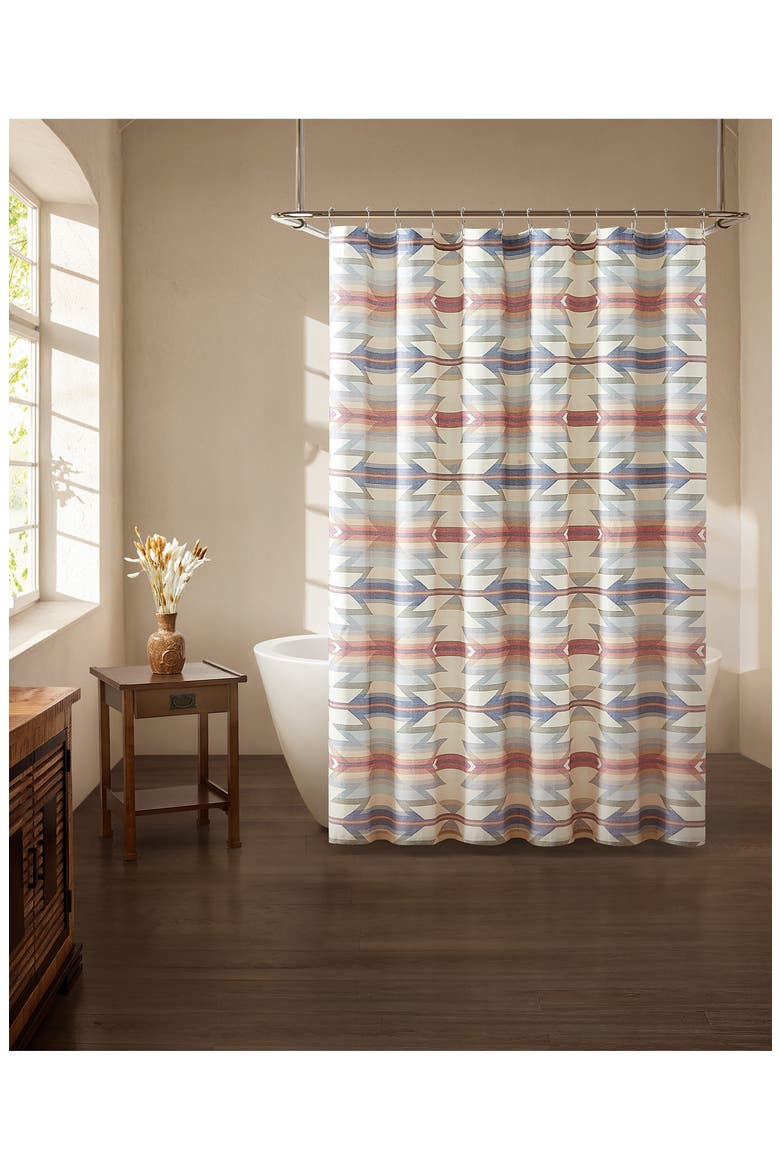 Wyeth Trail Shower Curtain, Alternate, color, OATMEAL MULTI