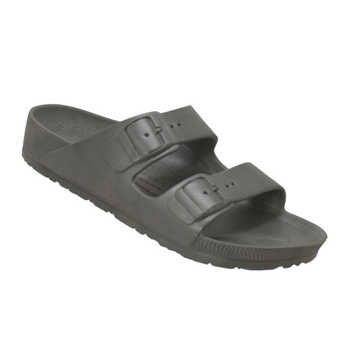Two Strap Cushioned Sandals, Main, color, Grey