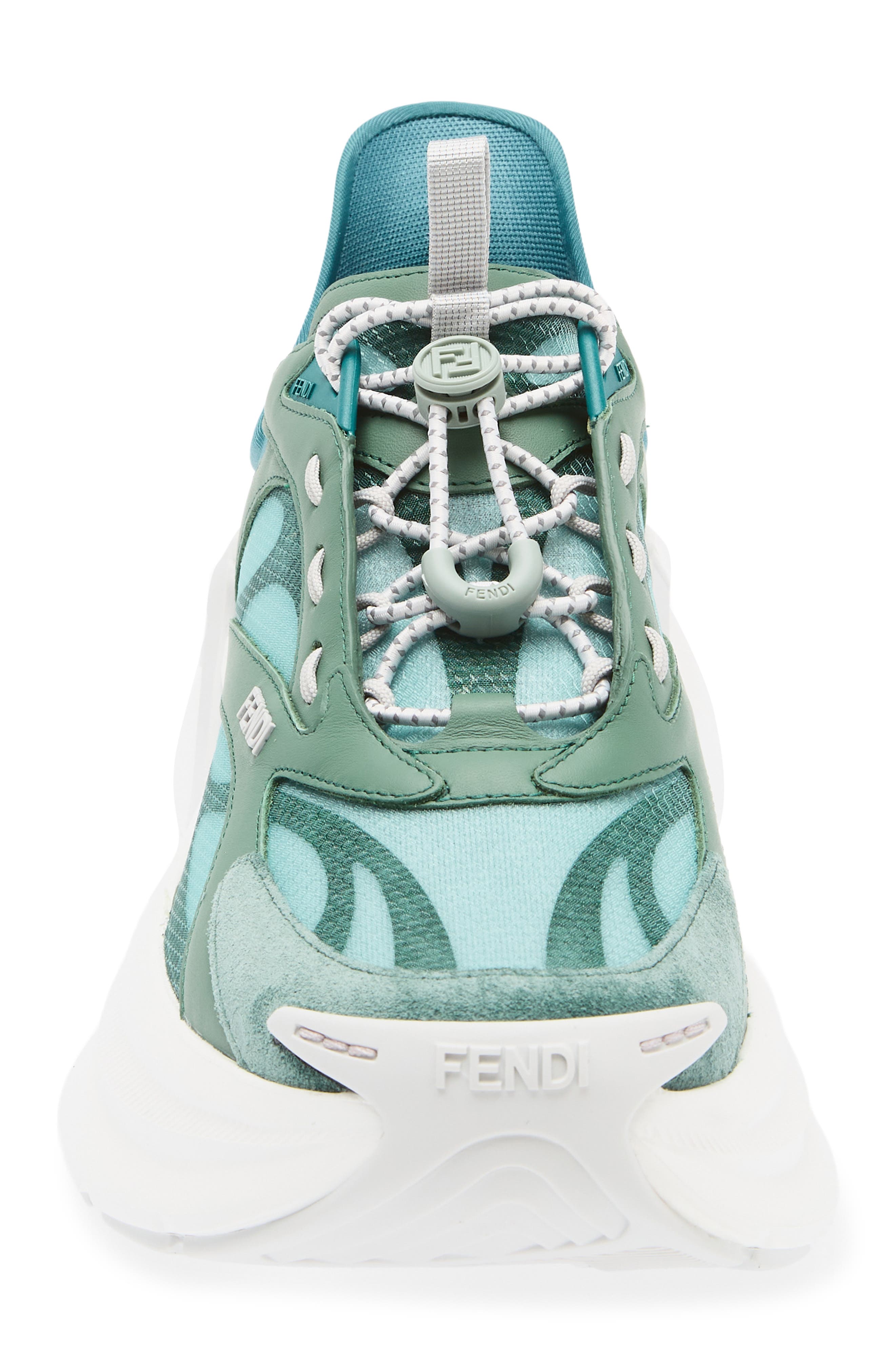 F-Light Mixed Media Sneaker, Alternate, color, OIL JUNGLE GREEN PINO