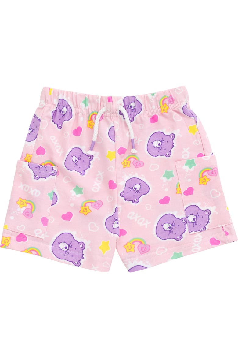 Best Friend Bear T-Shirt and French Terry Shorts Set, Alternate, color, Care Bears Pink