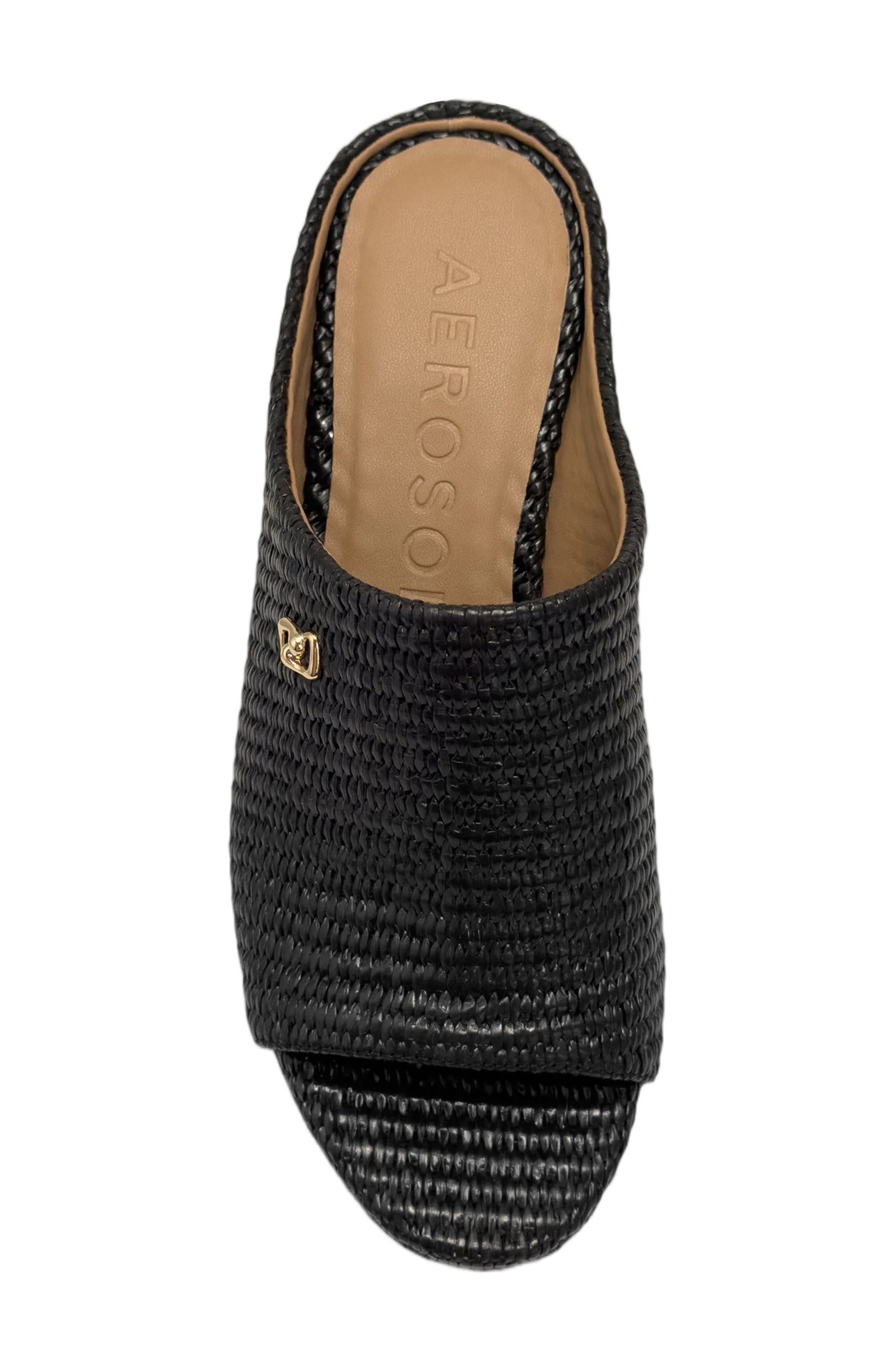 Aerosoles Cafe Woven Wedge Sandal, Alternate, color, 